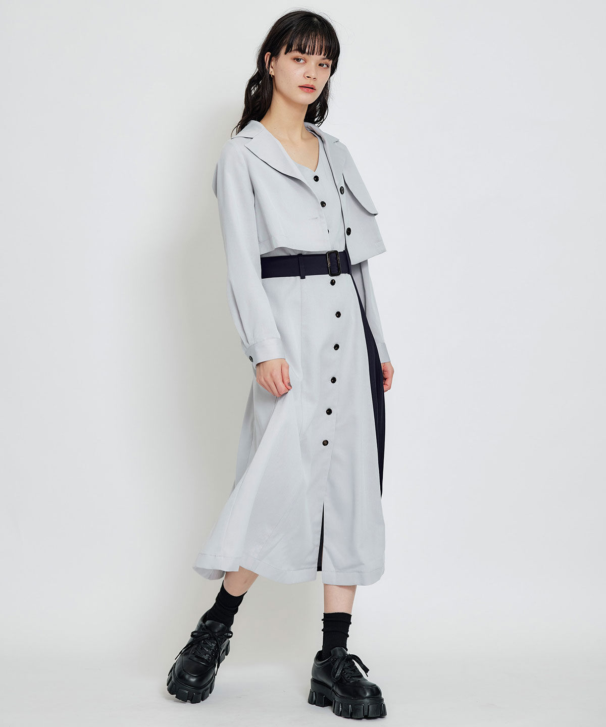 REDYAZEL「ﾄﾚﾝﾁﾃﾞｨﾃｨｰﾙｼｮｰﾄｼｬﾂｼﾞｬｹｯﾄ&times;ﾊﾞｲｶﾗｰﾌﾟ  」|ワンピース|