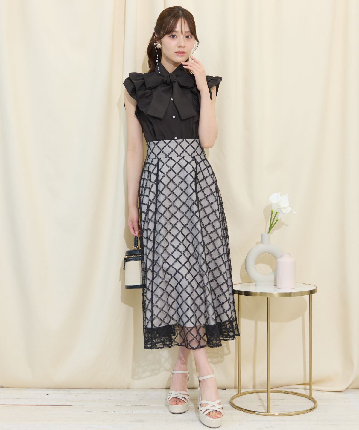 WILLSELECTION「刺繍チュールフレアスカート」|フレア|