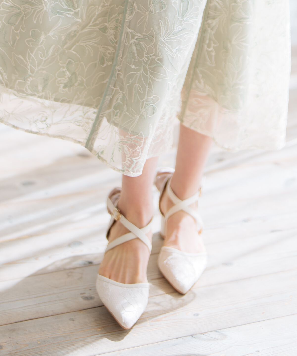 WILLSELECTION「バックリボンレースパンプス」|パンプス|