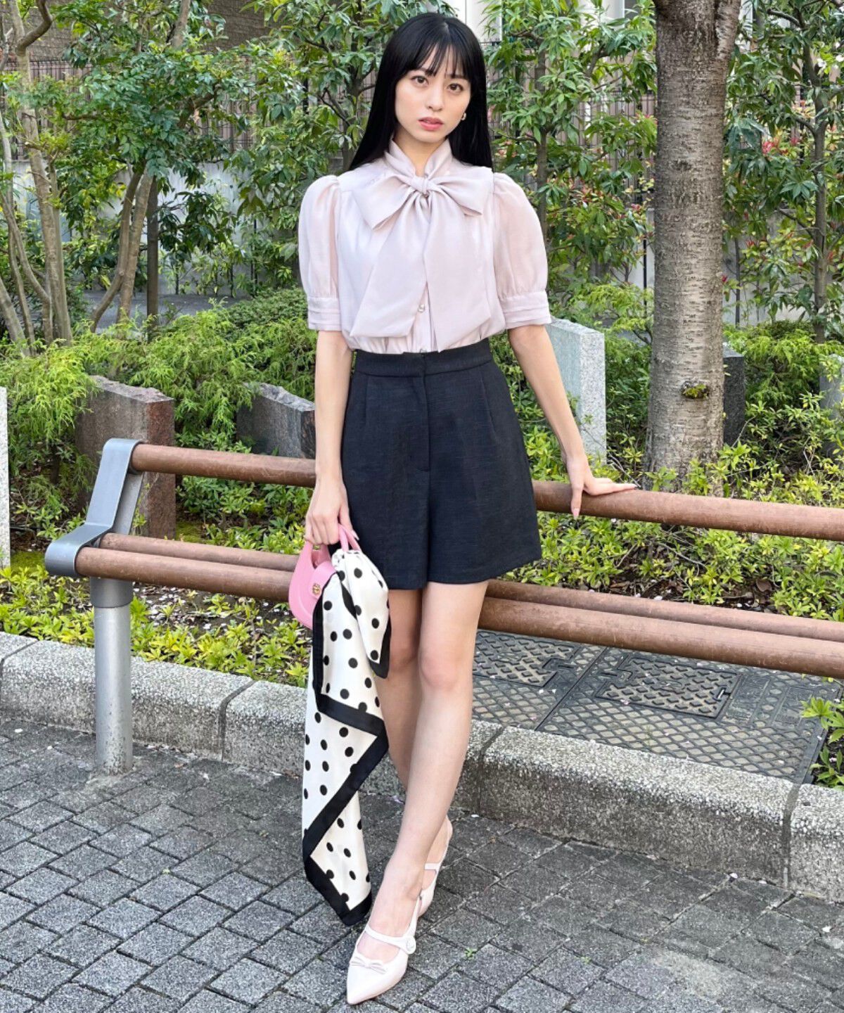 WILLSELECTION「ピンタックカフスリボンタイブラウス」|シャツ・ブラウス|