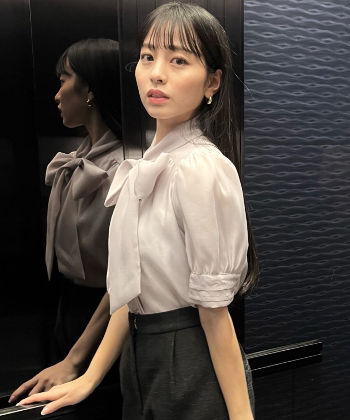 WILLSELECTION「ピンタックカフスリボンタイブラウス」|シャツ・ブラウス|