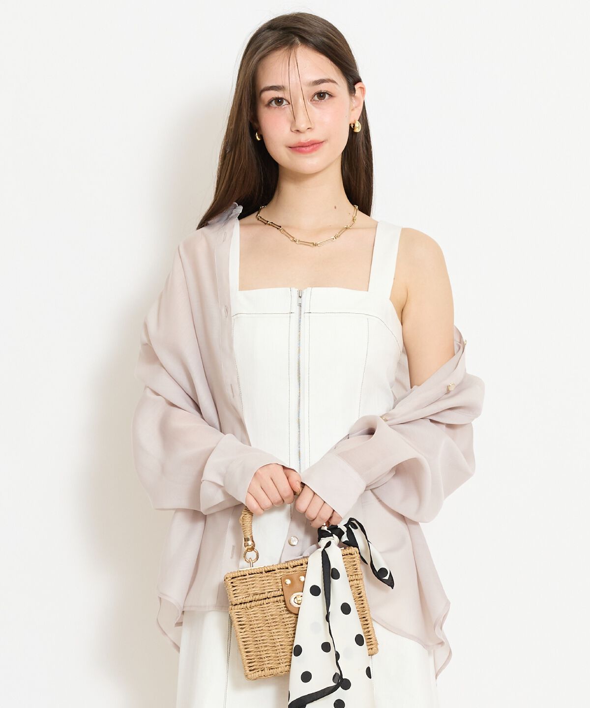 WILLSELECTION「エアリーシアーシャツ」|シャツ・ブラウス|ピンク