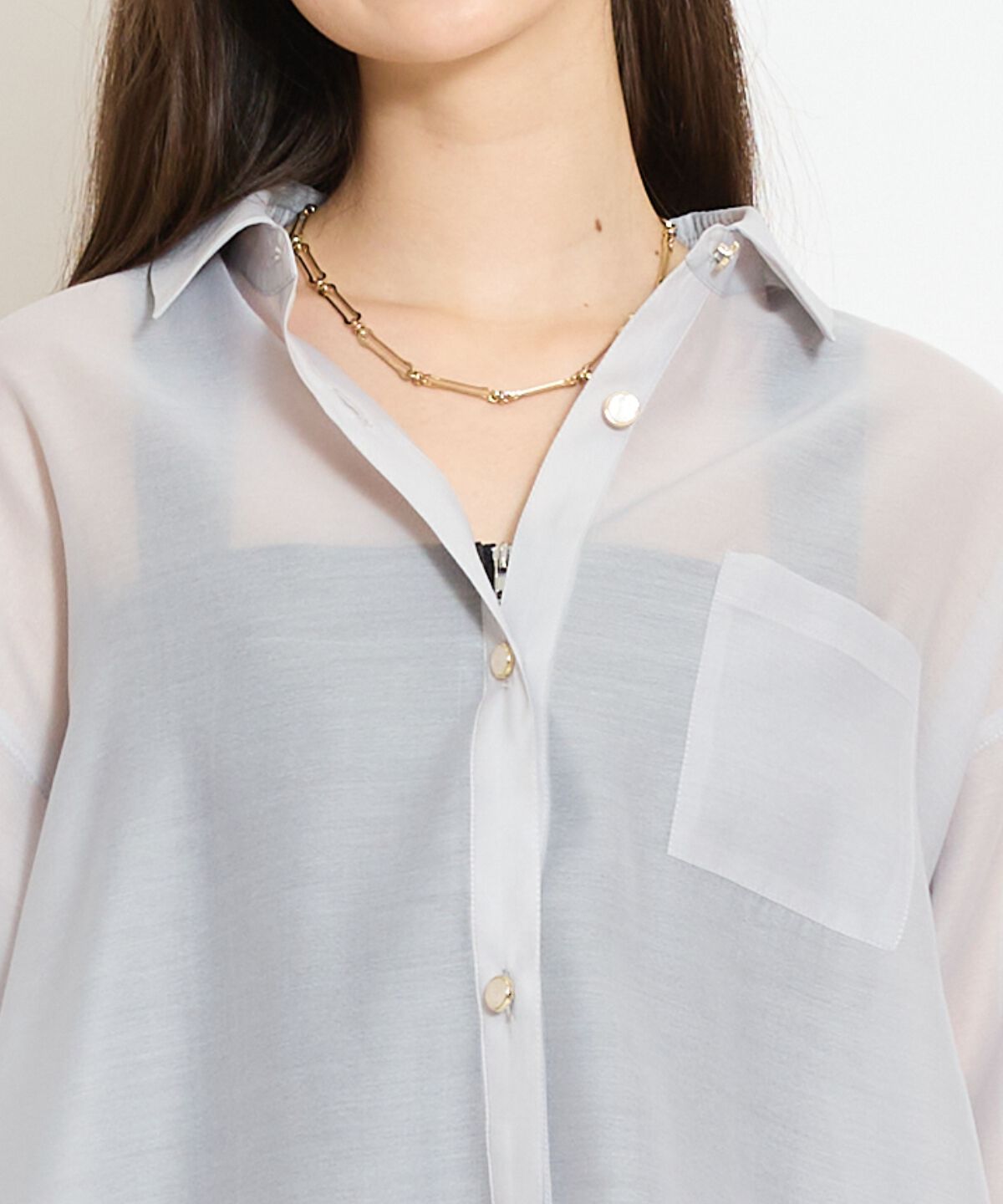 WILLSELECTION「エアリーシアーシャツ」|シャツ・ブラウス|