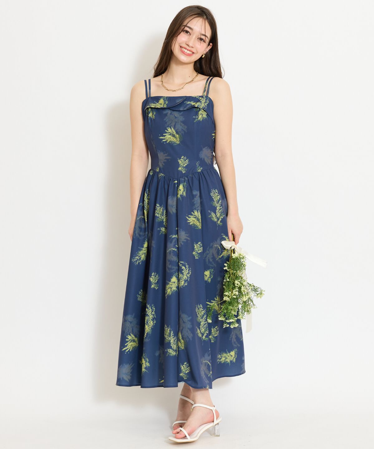 WILLSELECTION「ミモザプリントキャミワンピース」|ワンピース|