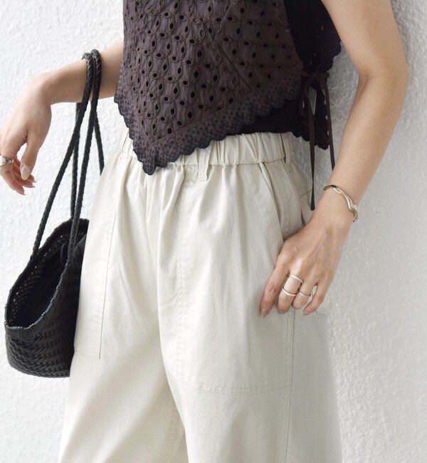 SHIPS for women「《予約》【WEB限定】〈洗濯機可能〉ドロスト ベイカー パンツ」|カーゴ|