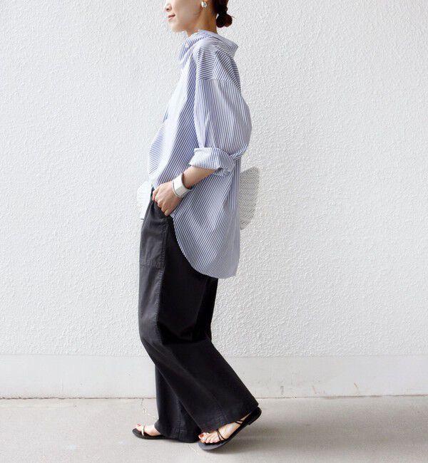 SHIPS for women「《予約》【WEB限定】〈洗濯機可能〉ドロスト ベイカー パンツ」|カーゴ|