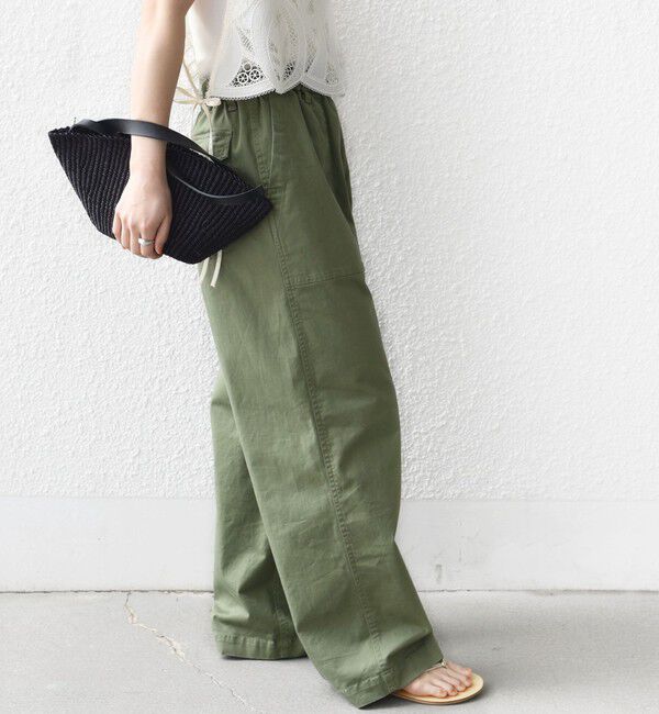 SHIPS for women「《予約》【WEB限定】〈洗濯機可能〉ドロスト ベイカー パンツ」|カーゴ|