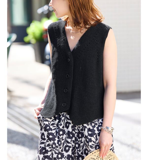 SLOBE IENA「《追加2》ニットジレ」|ニット・セーター|