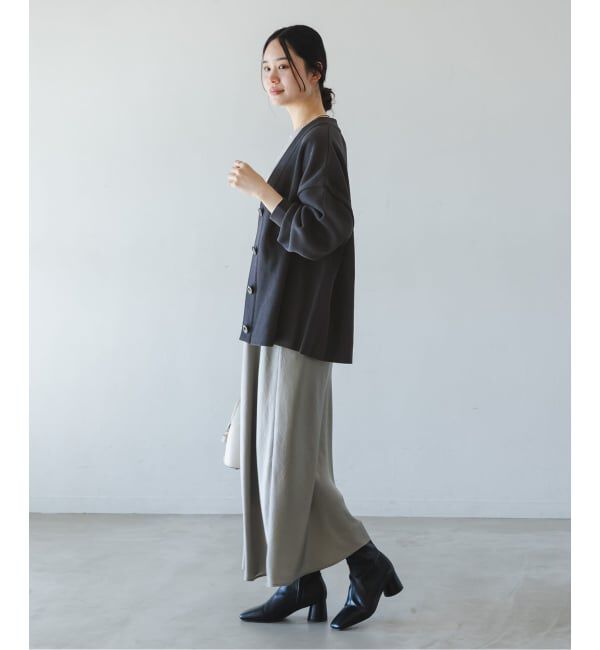 NOBLE「ファインハニカムVネックカーディガン」|カーディガン|