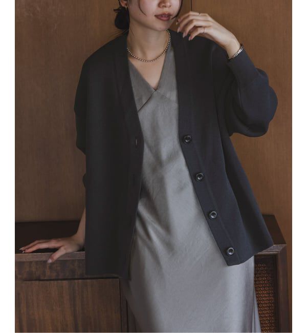 NOBLE「ファインハニカムVネックカーディガン」|カーディガン|