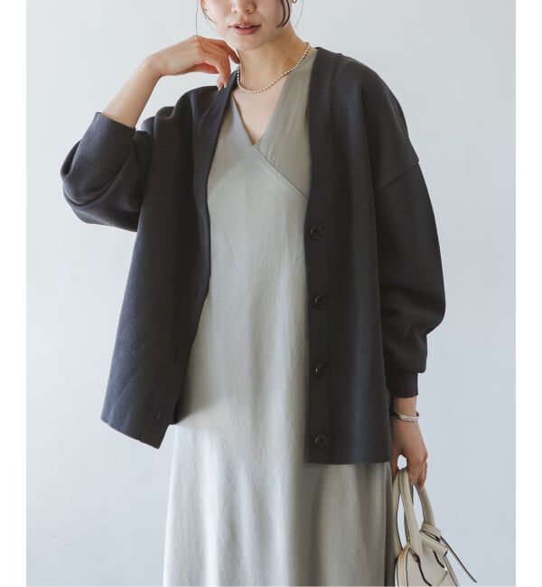 NOBLE「ファインハニカムVネックカーディガン」|カーディガン|