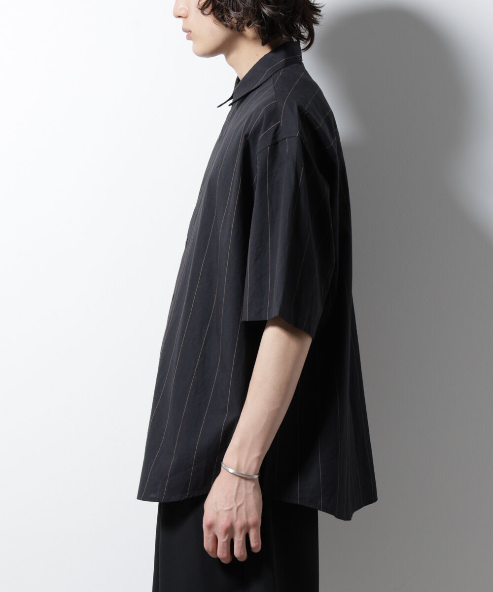 nano･universe「レギュラーカラーコットンリネンストライプシャツ」|シャツ・ブラウス|