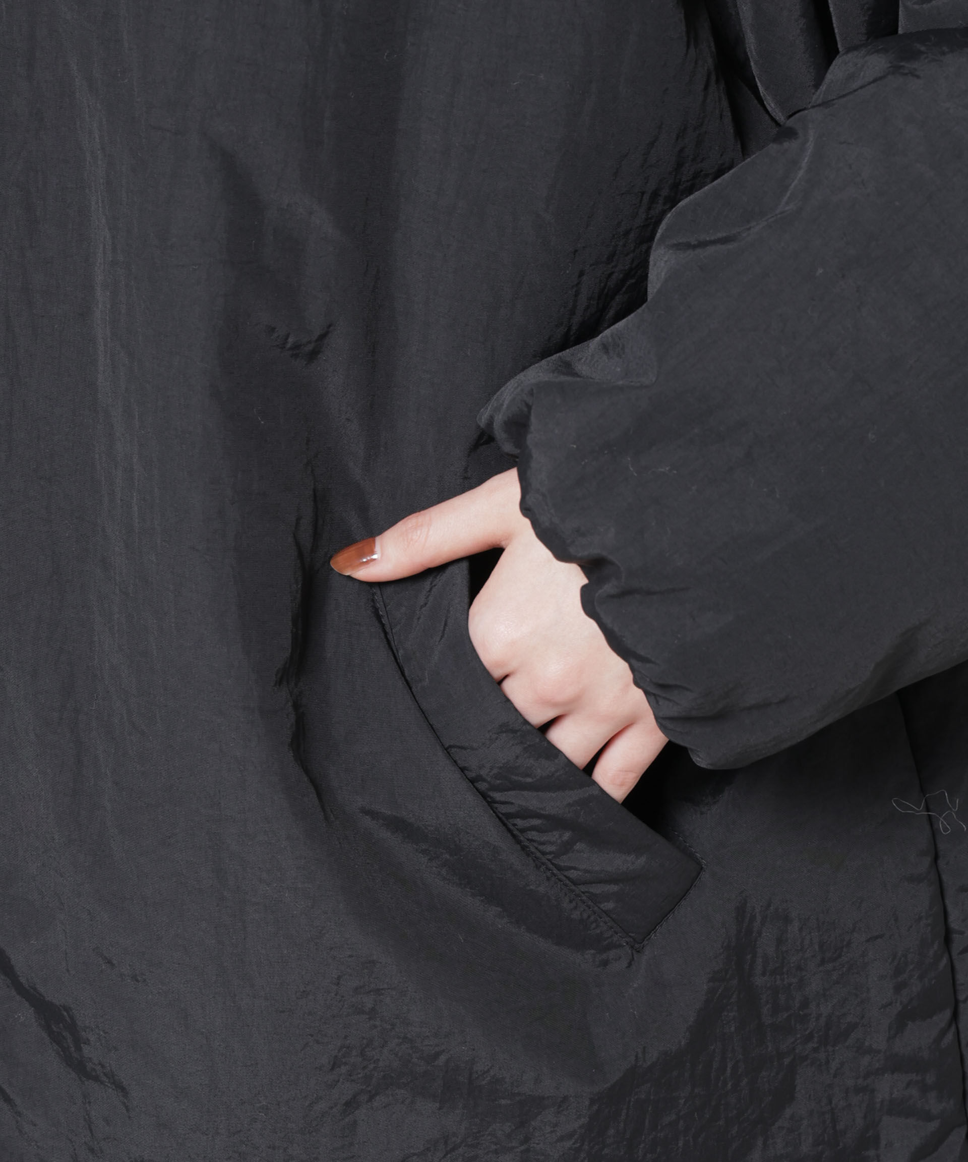 nano･universe「撥水加工 中綿スタンドオーバージップブルゾン」|ブルゾン・スタジャン|