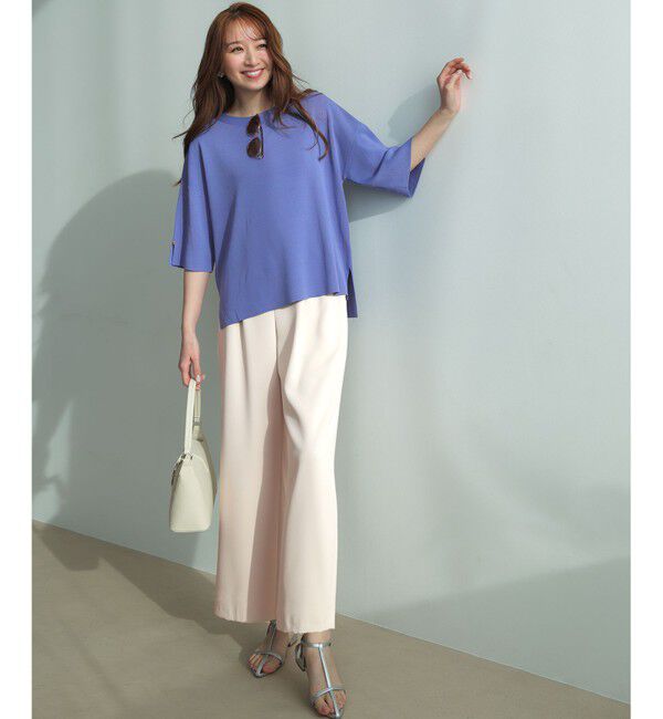 ANY SIS「ベルトセットイージー ワイドパンツ」|その他|