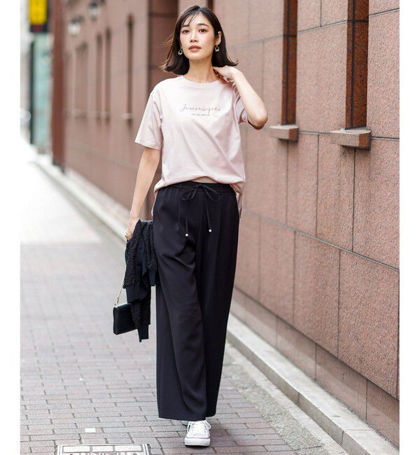 ANY SIS「ベルトセットイージー ワイドパンツ」|その他|
