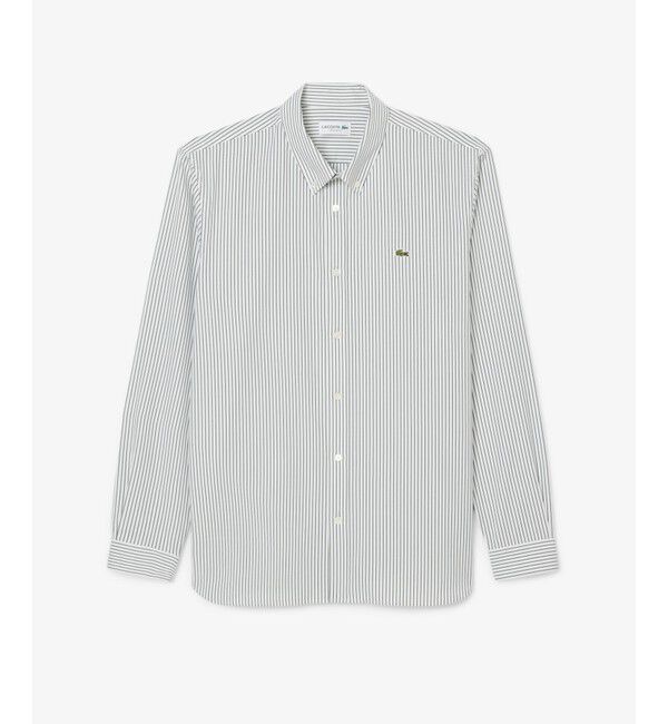 LACOSTE「ベーシックストライプボタンダウンシャツ」|シャツ・ブラウス|