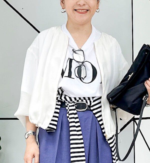 NOLLEY'S「ウォッシャブルシアージップアップブルゾン」|ブルゾン・スタジャン|