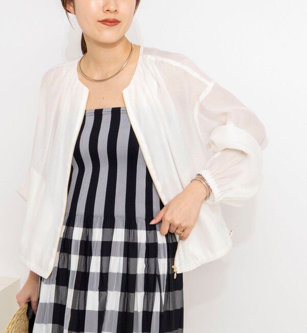 NOLLEY'S「ウォッシャブルシアージップアップブルゾン」|ブルゾン・スタジャン|