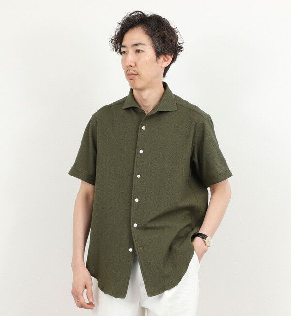 NOLLEY'S goodman「《ビジカジ対応》リンクス イタリアンカラーSS 半袖シャツ26SS」|シャツ・ブラウス|