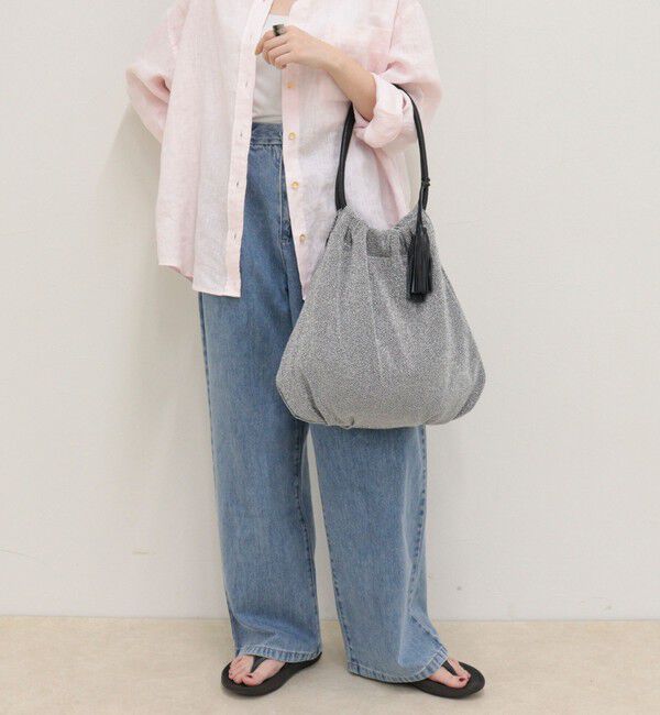 fredy emue「ラメ生地ループハンドルトート」|トートバッグ|シルバー