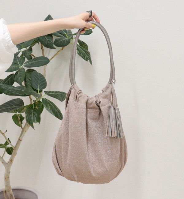 fredy emue「ラメ生地ループハンドルトート」|トートバッグ|