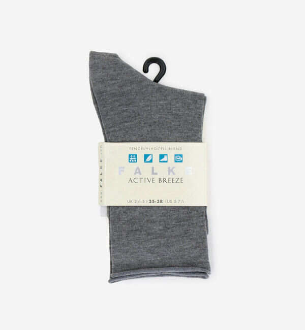 FALKE 「FALKE | 46189 ACTIVE BREEZE SOCKS WOMEN」|ソックス|LTGREY