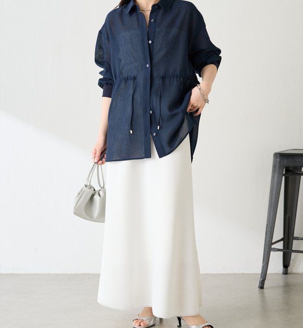  「メッシュドロストシャツ/シアー」|シャツ・ブラウス|