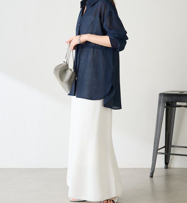  「メッシュドロストシャツ/シアー」|シャツ・ブラウス|