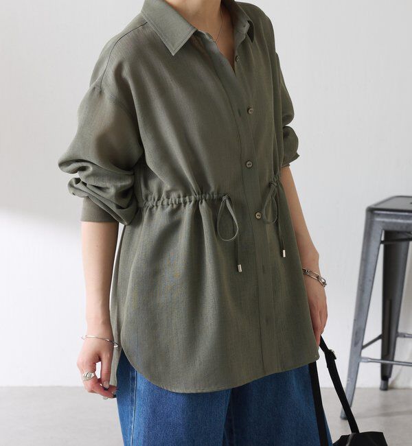  「メッシュドロストシャツ/シアー」|シャツ・ブラウス|