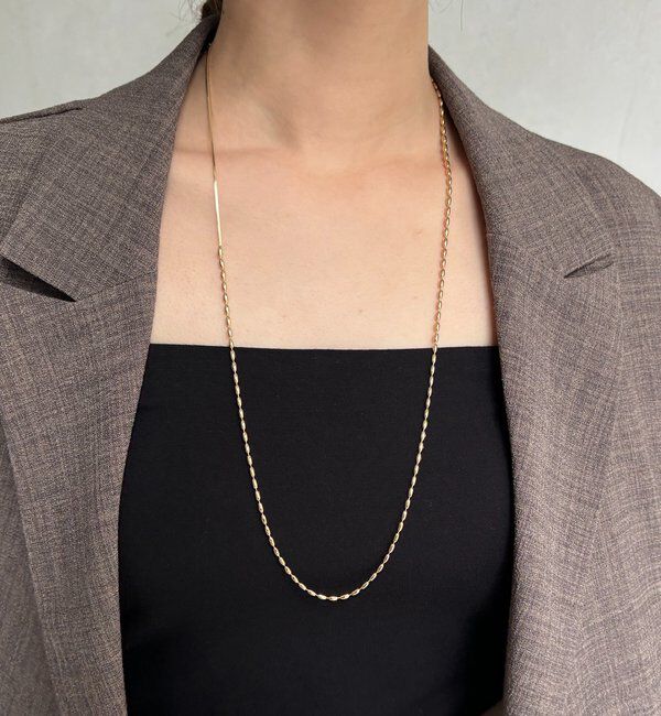  「変形ボールチェーンスライダーネックレス」|ネックレス|