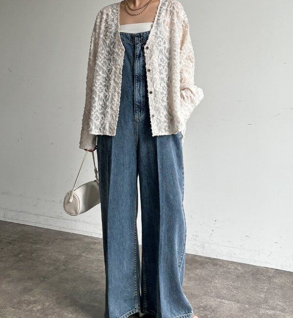  「【WEB限定】ジャガードパフスリーブシャツ」|シャツ・ブラウス|