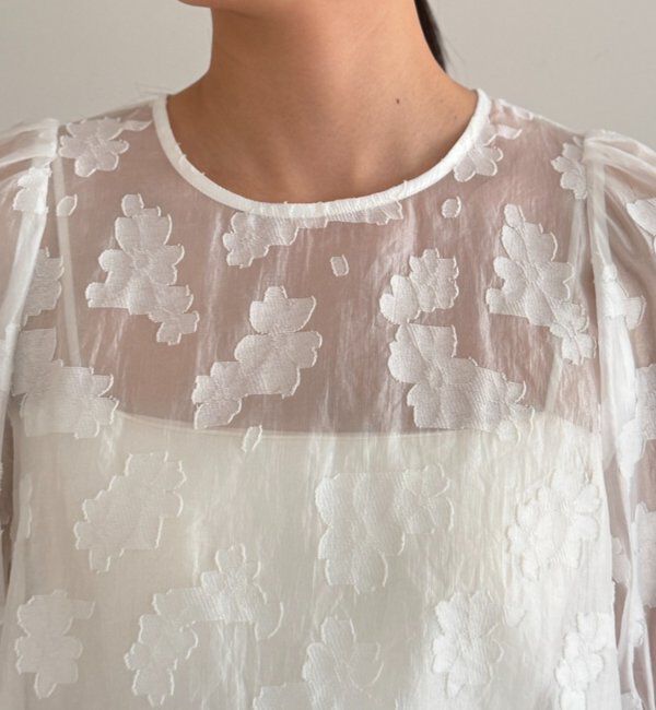  「シアージャガードパフブラウス」|シャツ・ブラウス|