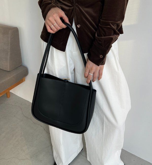  「【新色/ベージュ】トリミングトートバッグ」|トートバッグ|