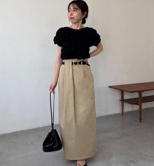  「【主役級スカート/低身長サイズあり】アシメタックベルト付スカート」|スカート|