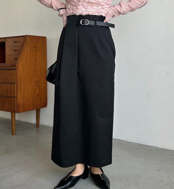  「【主役級スカート/低身長サイズあり】アシメタックベルト付スカート」|スカート|