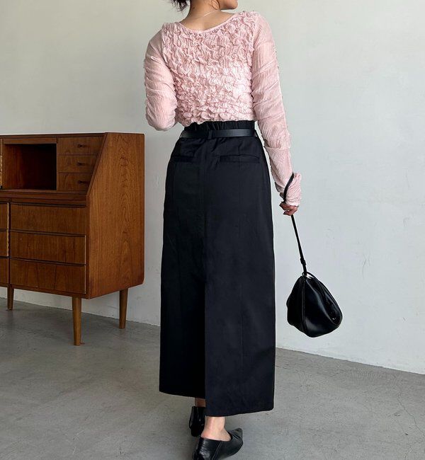  「【主役級スカート/低身長サイズあり】アシメタックベルト付スカート」|スカート|