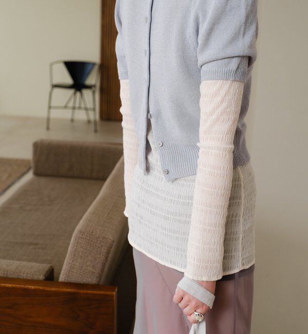  「襟付きシャーリングシャツ」|シャツ・ブラウス|