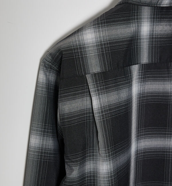 ABAHOUSE「【軽量 / 吸水速乾】セオアルファ オンブレーチェック 長袖シャツ」|シャツ・ブラウス|