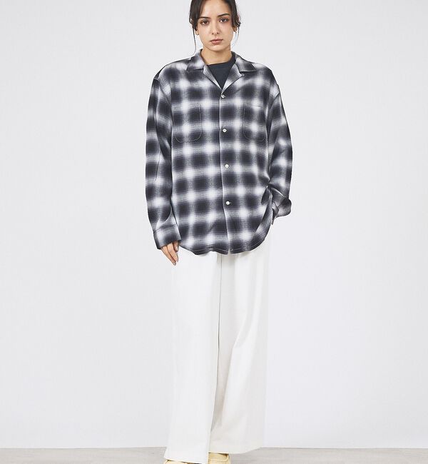 ABAHOUSE「【TOWNCRAFT/タウンクラフト】オンブレチェックシャツ/ユニセックス」|シャツ・ブラウス|