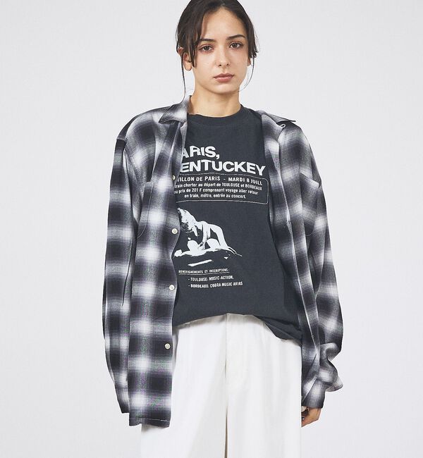 ABAHOUSE「【TOWNCRAFT/タウンクラフト】オンブレチェックシャツ/ユニセックス」|シャツ・ブラウス|