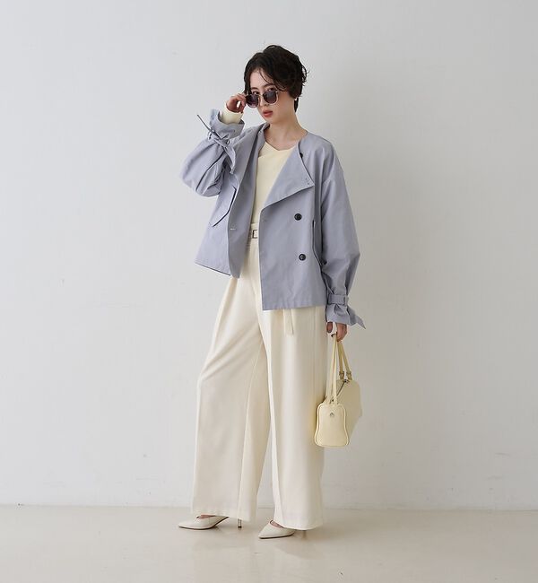 Rouge vif「【新色登場】【一部店舗限定】【3サイズ展開】ベルト付きハイウエストタックパンツ」|その他|