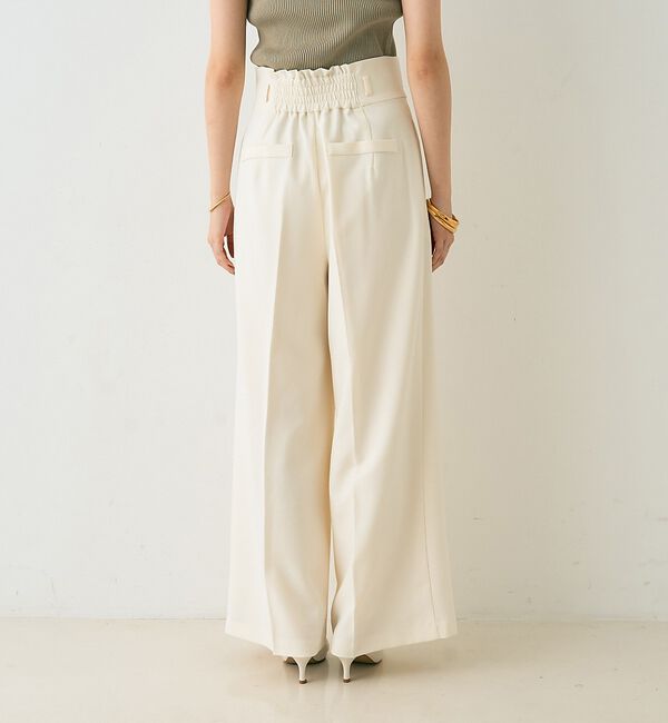 Rouge vif「【新色登場】【一部店舗限定】【3サイズ展開】ベルト付きハイウエストタックパンツ」|その他|