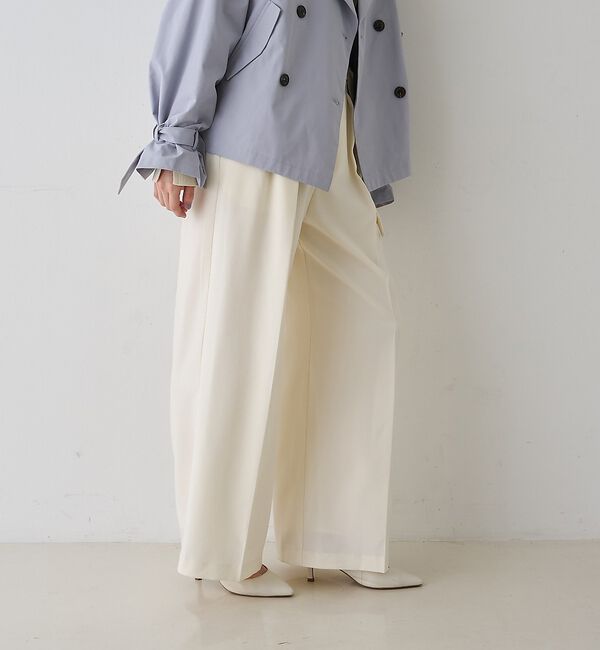 Rouge vif「【新色登場】【一部店舗限定】【3サイズ展開】ベルト付きハイウエストタックパンツ」|その他|