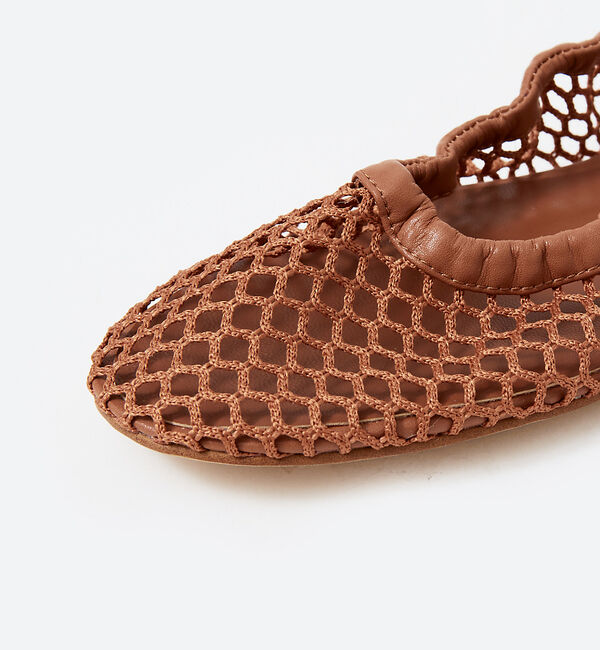 AU BANNISTER「フィッシュネットフラットサンダル」|サンダル|