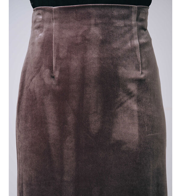 SELFIST「ベロア裾レーススカート」|スカート|