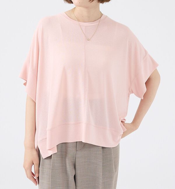 abahouse mavie「【二の腕カバー】スラブプルオーバー【予約】」|Tシャツ・カットソー|