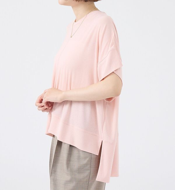 abahouse mavie「【二の腕カバー】スラブプルオーバー【予約】」|Tシャツ・カットソー|