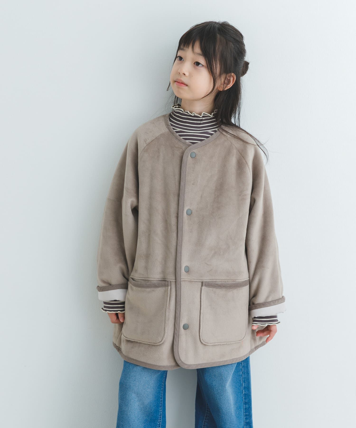 URBAN RESEARCH DOORS「リバーシブルフリースコート(KIDS)」|その他|グレー系その他