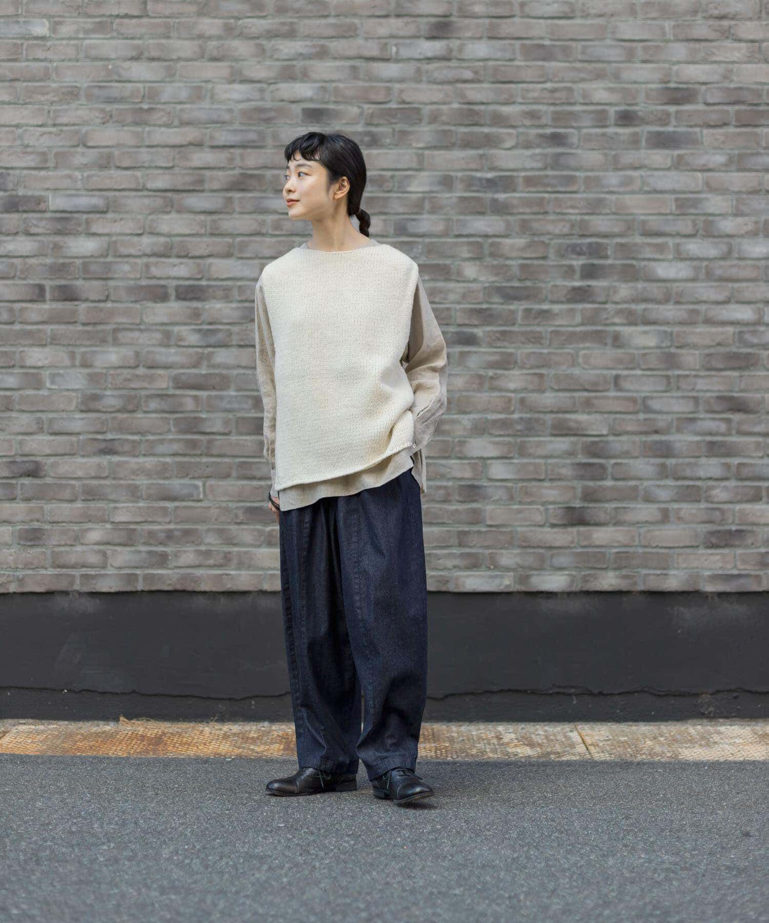 かぐれ「デニムボリュームパンツ」|デニム|