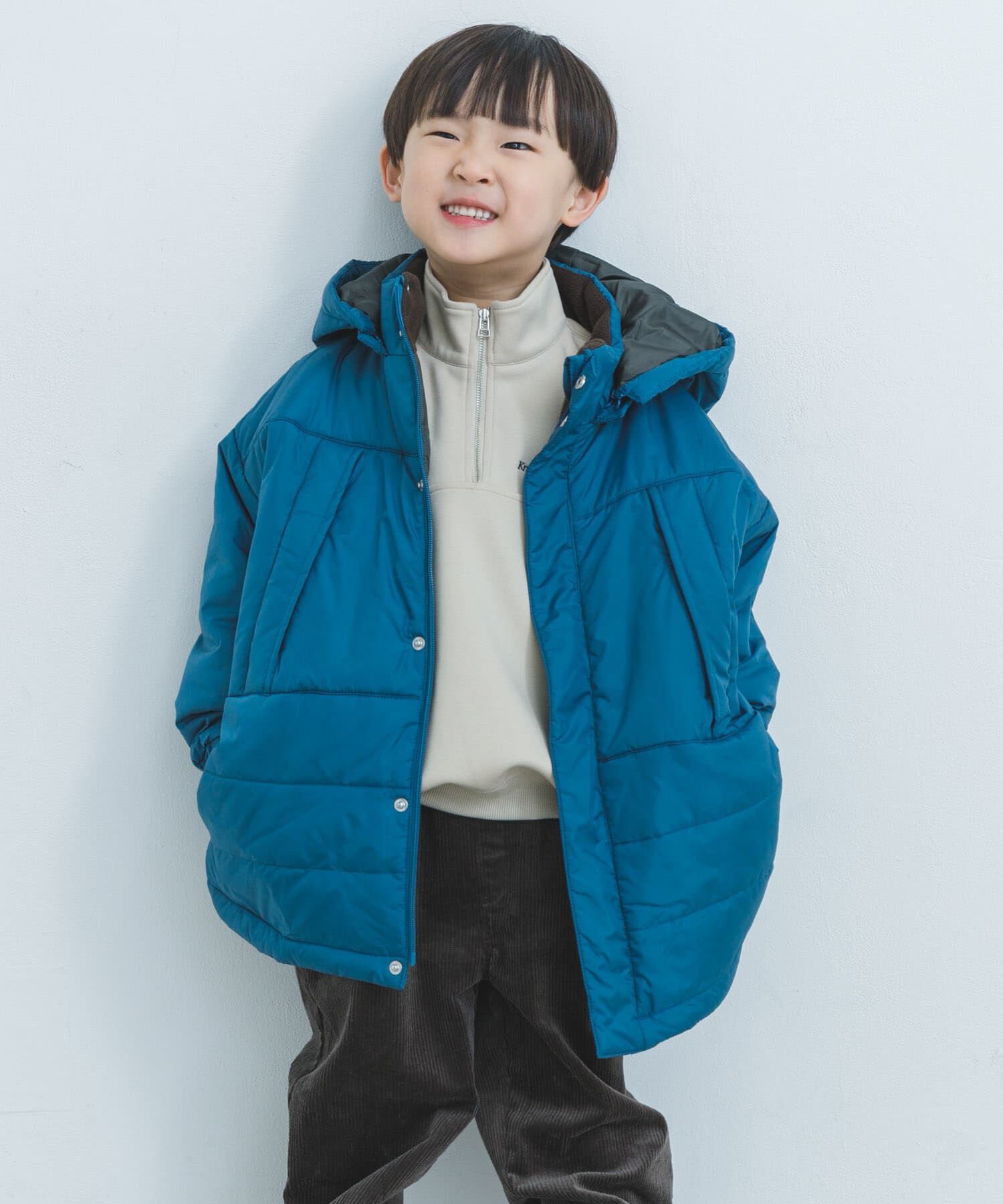 URBAN RESEARCH DOORS「『洗濯可/撥水』THERMO ARENA中綿コート(KIDS)」|その他|ブルー